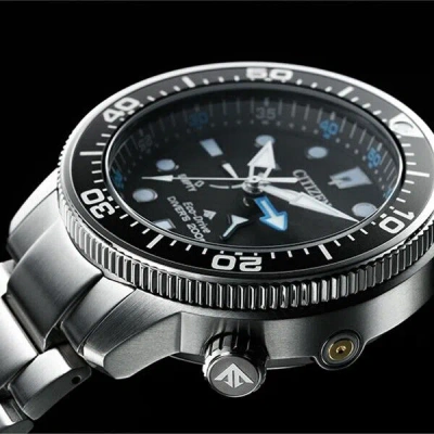Pre-owned Citizen Promaster Bn2031-85e Marine Eco-drive Aqualand Men With Box Fast Ship