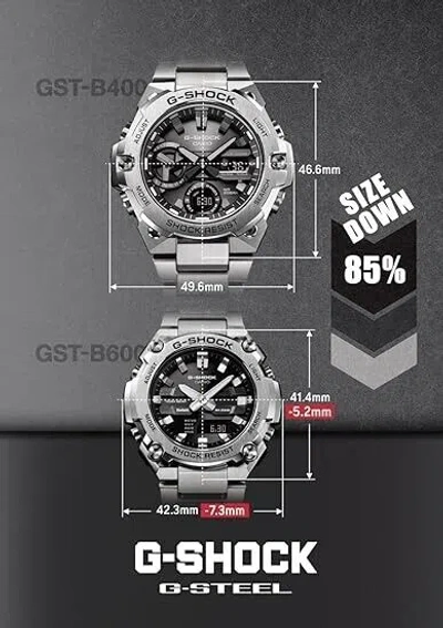 Pre-owned Casio G-shock Gst-b600a-1a6jf G-steel Bluetooth Mobile Solar Men's Watch Japan