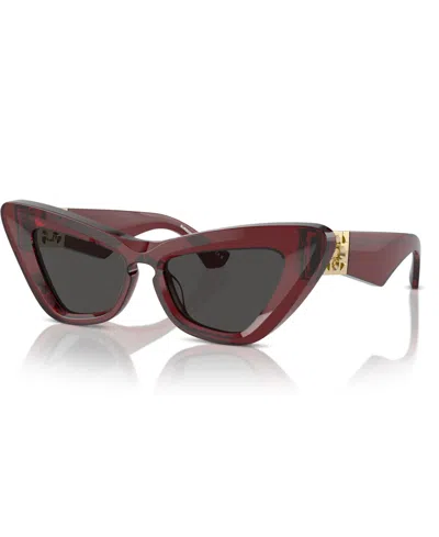 Shop Burberry Women's Sunglasses, Be4421u In Bordeaux