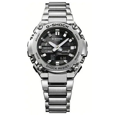 Pre-owned G-shock Casio  Gst-b600d-1ajf Men's Watch Ana-digi G-steel Bluetooth Solar