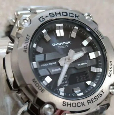 Pre-owned G-shock Casio  Gst-b600d-1ajf Men's Watch Ana-digi G-steel Bluetooth Solar