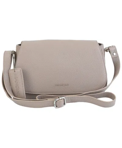 Mancini Pebble Leather Connie Crossbody Handbag In Camel