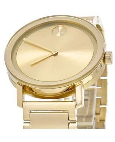 Pre-owned Movado Bold Evolution Pale Gold Ion-plated Men's Watch 3600795