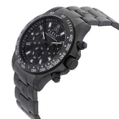 Pre-owned Philipp Plein Nobile Chronograph Quartz Crystal Black Dial Men's Watch Pwcaa0621