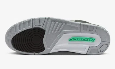 Pre-owned Jordan Ct8532-031 - Nike Air  3 Retro Green Glow Black Grey Size 15