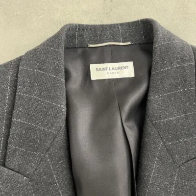 Pre-owned Saint Laurent Blazer In Small And Medium In Gray