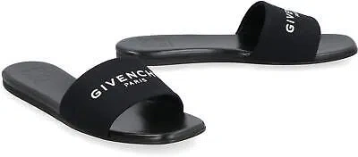 Pre-owned Givenchy Leather Slides In Black