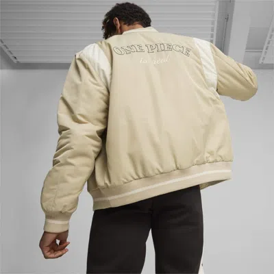Pre-owned Puma X One Piece Collection Varsity Jacket Mens Collaboration In Multicolor
