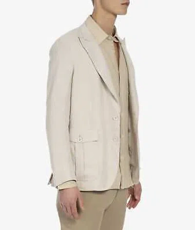 Pre-owned Larusmiani 'gobi' Jacket Blazer In White