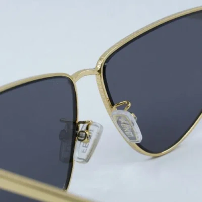Pre-owned Fendi Fe40068u 30a Gold/smoke 60-12-140 Sunglasses In Gray