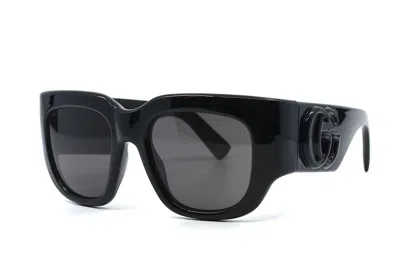 Pre-owned Gucci Gg1545s 001 Black Grey Women's Authentic Sunglasses 53-20-140 In Gray