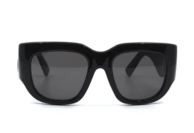 Pre-owned Gucci Gg1545s 001 Black Grey Women's Authentic Sunglasses 53-20-140 In Gray