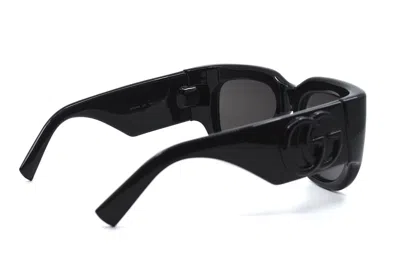 Pre-owned Gucci Gg1545s 001 Black Grey Women's Authentic Sunglasses 53-20-140 In Gray