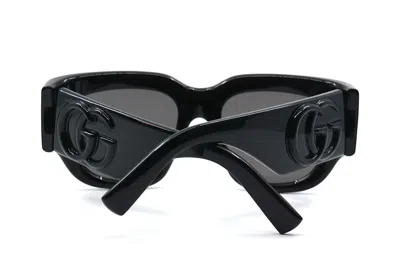Pre-owned Gucci Gg1545s 001 Black Grey Women's Authentic Sunglasses 53-20-140 In Gray