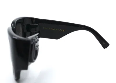 Pre-owned Gucci Gg1545s 001 Black Grey Women's Authentic Sunglasses 53-20-140 In Gray