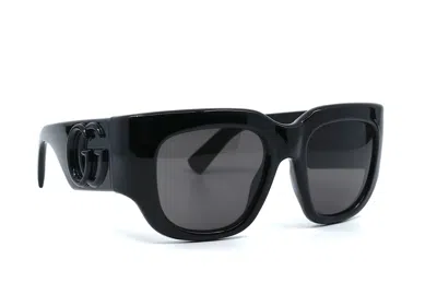 Pre-owned Gucci Gg1545s 001 Black Grey Women's Authentic Sunglasses 53-20-140 In Gray