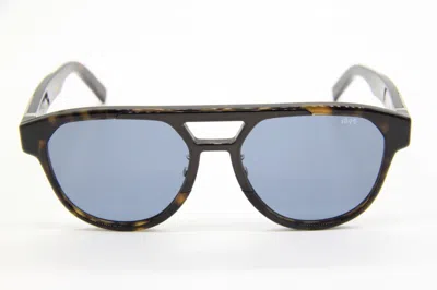 Pre-owned Berluti Bl 40002u 52v Havana Brown Authentic Sunglasses W/case 55-17 In Blue