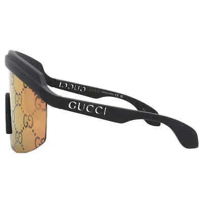 Pre-owned Gucci Pink Logo Shield Ladies Sunglasses Gg1477s 004 99 Gg1477s 004 99