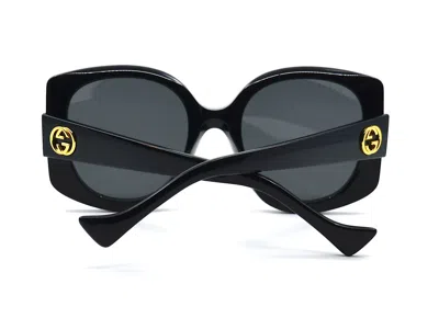 Pre-owned Gucci Gg1257s 001 Black Grey Authentic Sunglasses 53-22 In Gray