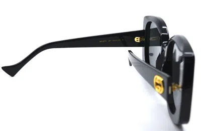 Pre-owned Gucci Gg1257s 001 Black Grey Authentic Sunglasses 53-22 In Gray