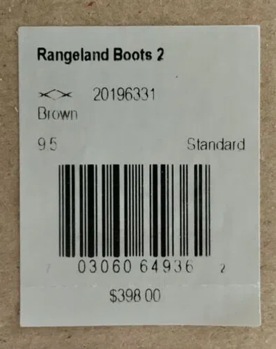 Pre-owned Filson 9.5 M  Rangelands Men's 10” Leather Tin Cloth Work Hunting Boots Rangeland