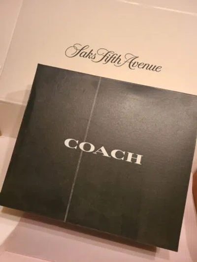 Pre-owned Coach Men Limited Edition Shoes Boots 10 D Black Logo