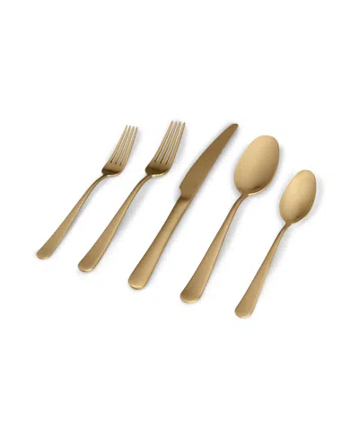Fable Flatware Set In Matte Gold