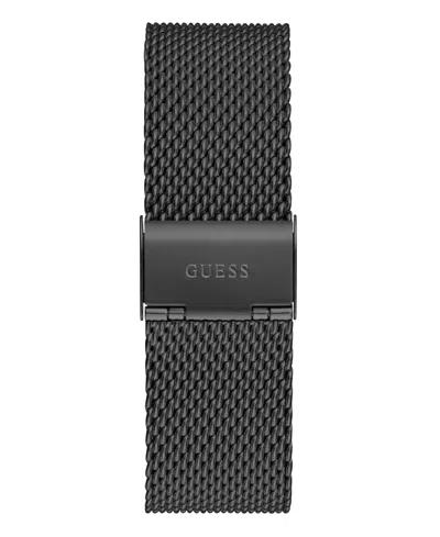Shop Guess Men's Analog Black Stainless Steel Mesh Watch, 44mm