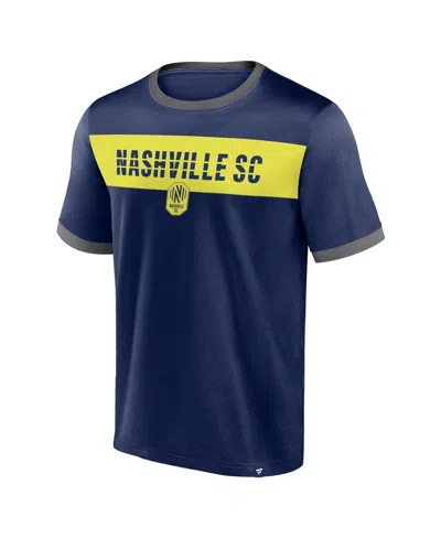 Shop Fanatics Men's  Navy Nashville Sc Advantages T-shirt