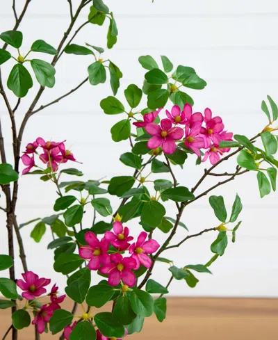 Nearly Natural 4ft. Artificial Dogwood Tree With Real Touch Leaves In Green
