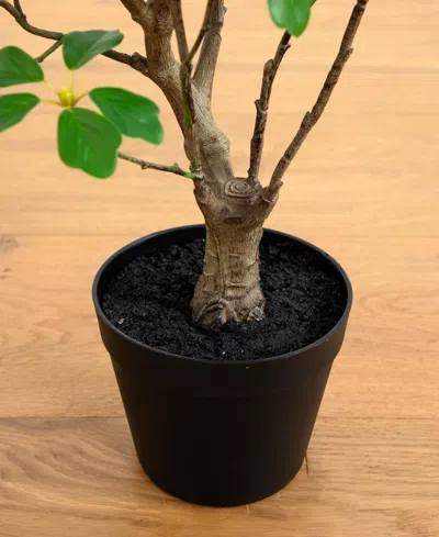 Nearly Natural 4ft. Artificial Dogwood Tree With Real Touch Leaves In Green