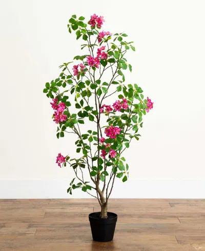 Nearly Natural 4ft. Artificial Dogwood Tree With Real Touch Leaves In Green