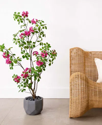Nearly Natural 4ft. Artificial Dogwood Tree With Real Touch Leaves In Green