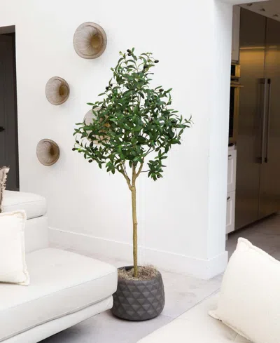 Nearly Natural 5ft. Artificial Olive Tree In Green