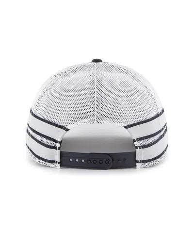 47 Brand Men's ' Navy Distressed Penn State Nittany Lions Straight Eight Adjustable Trucker Hat In Navy