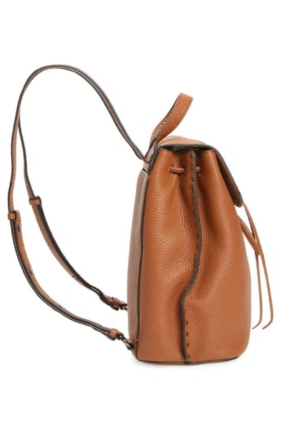 Shop Rebecca Minkoff Darren Signature Leather Backpack In Rocher