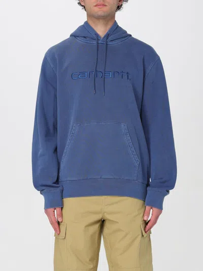 Shop Carhartt Sweatshirt  Wip Men Color Blue