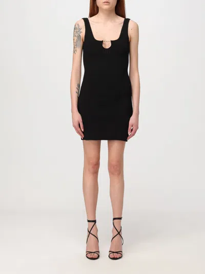 Jacquemus La Mini Robe Sierra Knitted Mini Dress In Black