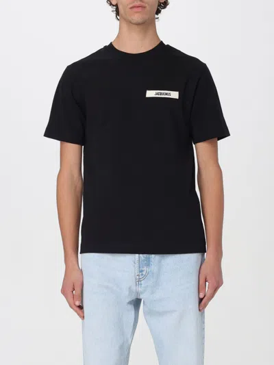 Shop Jacquemus T-shirt  Men Color Black