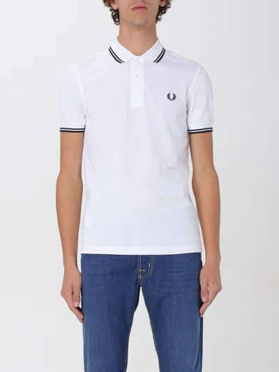 Shop Fred Perry Polo Shirt  Men Color White 2
