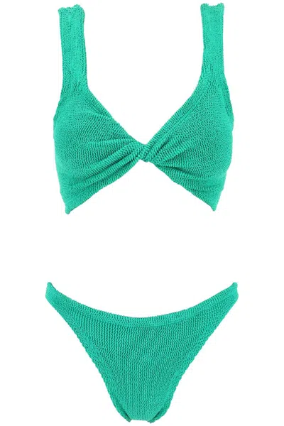 Shop Hunza G . Juno Bikini Set In 绿色的