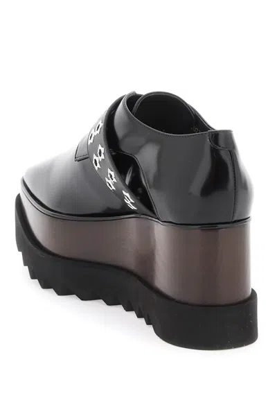Shop Stella Mccartney Stella Mc Cartney Platform Elyse Lace Up Shoes In Black
