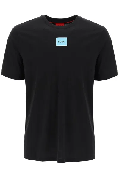 Shop Hugo Diragolino Logo T Shirt In Black