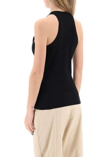 Shop Pinko Sleeveless Top With In Black
