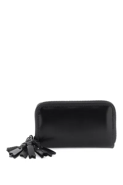Shop Comme Des Garçons Comme Des Garcons Wallet Mini Multi Zip Wallet With In 黑色的