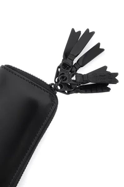 Shop Comme Des Garçons Comme Des Garcons Wallet Mini Multi Zip Wallet With In 黑色的