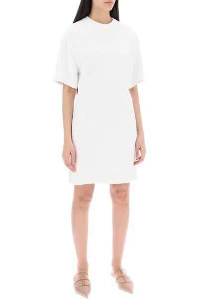 Shop Valentino Garavani "structured Couture Mini Dress In In 白色的