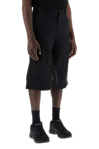 Shop Comme Des Garçons Homme Deux Comme Des Garcons Homme Plus Upside Down Bermuda Shorts In Black