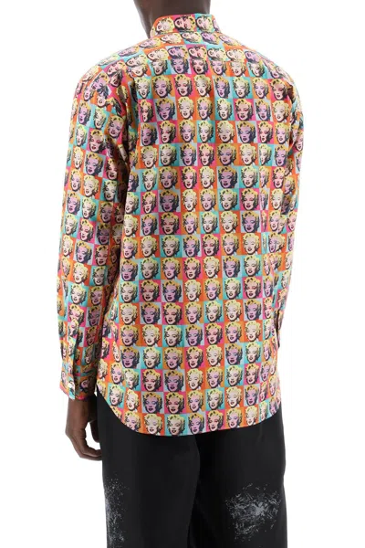 Shop Comme Des Garçons Shirt Comme Des Garcons Shirt Marilyn Monroe Printed Shirt In Multicolor