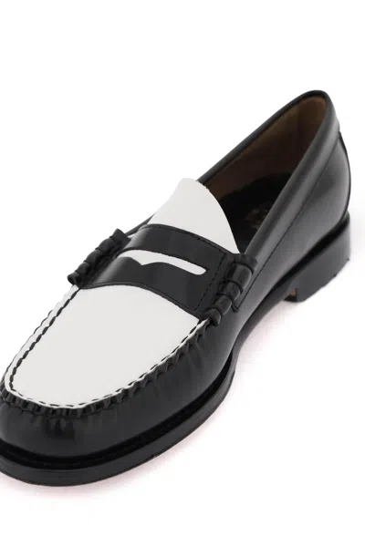 Shop Gh Bass G.h. Bass 'weejuns Larson' Penny Loafers In 黑，白